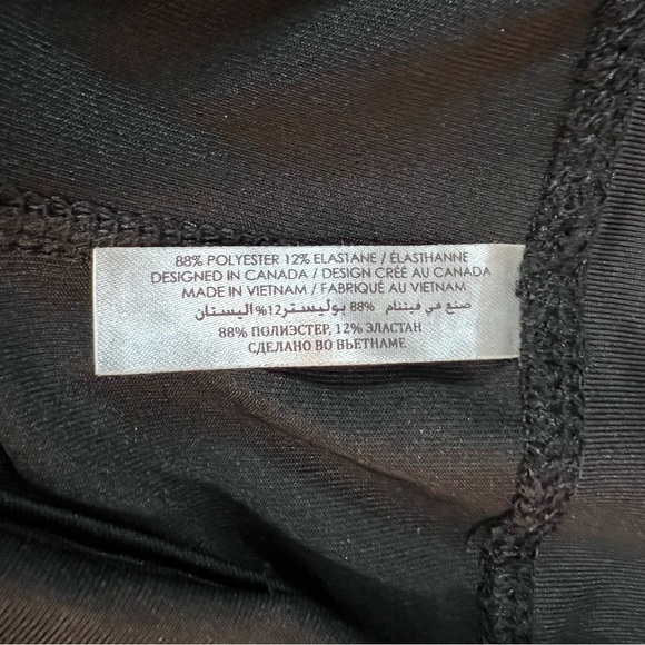 LaVie en Rose Aqua Black High Waisted 7/8 Leggings size Medium * - Picture 3 of 6